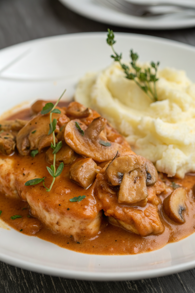 Chicken in Mushroom sauce Recipe