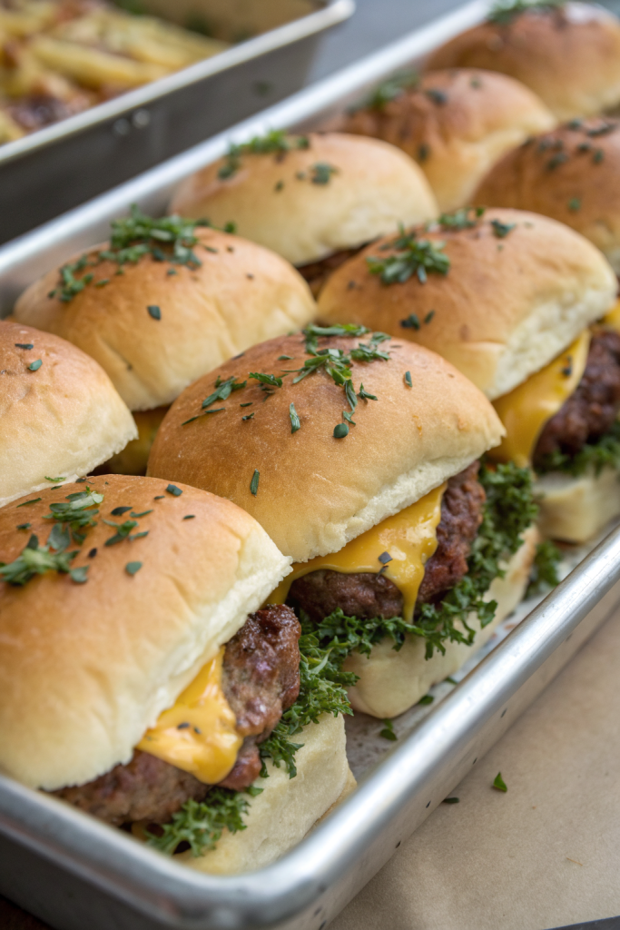 Classic Cheeseburger Game Day Sliders Recipe