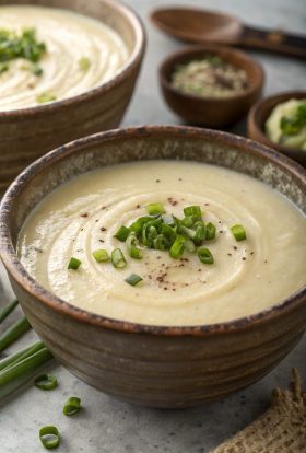 Creamy Roasted Cauliflower Soup Recipe