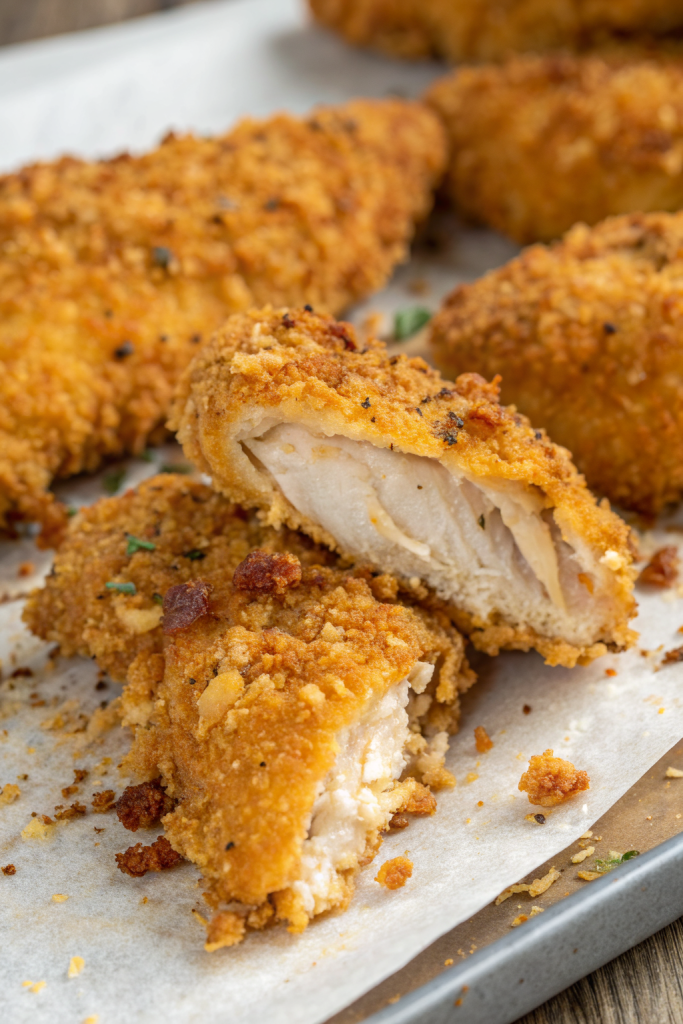 Crispy Homemade Baked Chicken Tenders Recipe