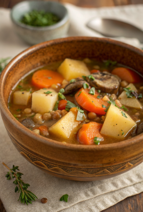 Easy Lentil Potato Soup Recipe