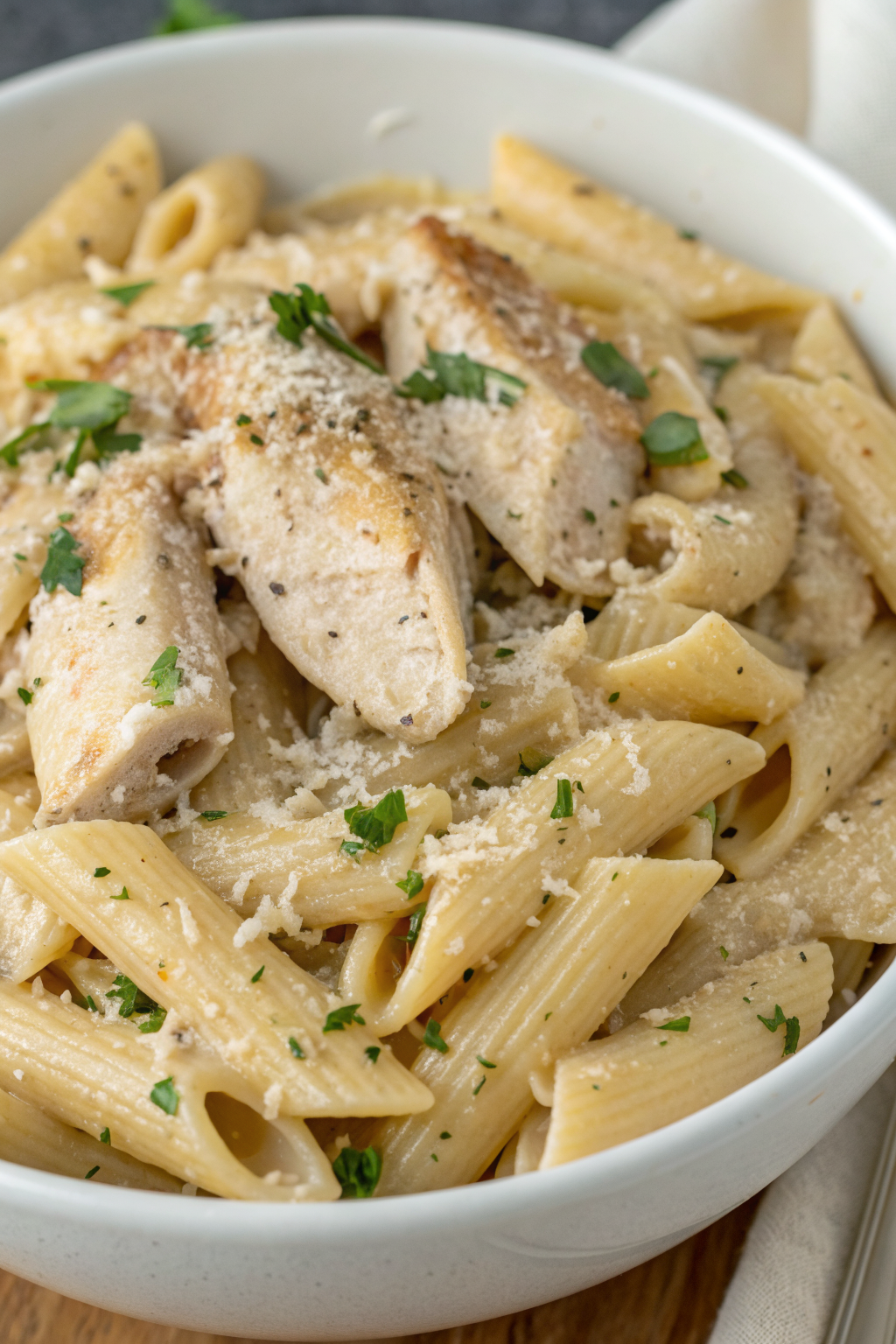 Garlic Parmesan Chicken Pasta Recipe