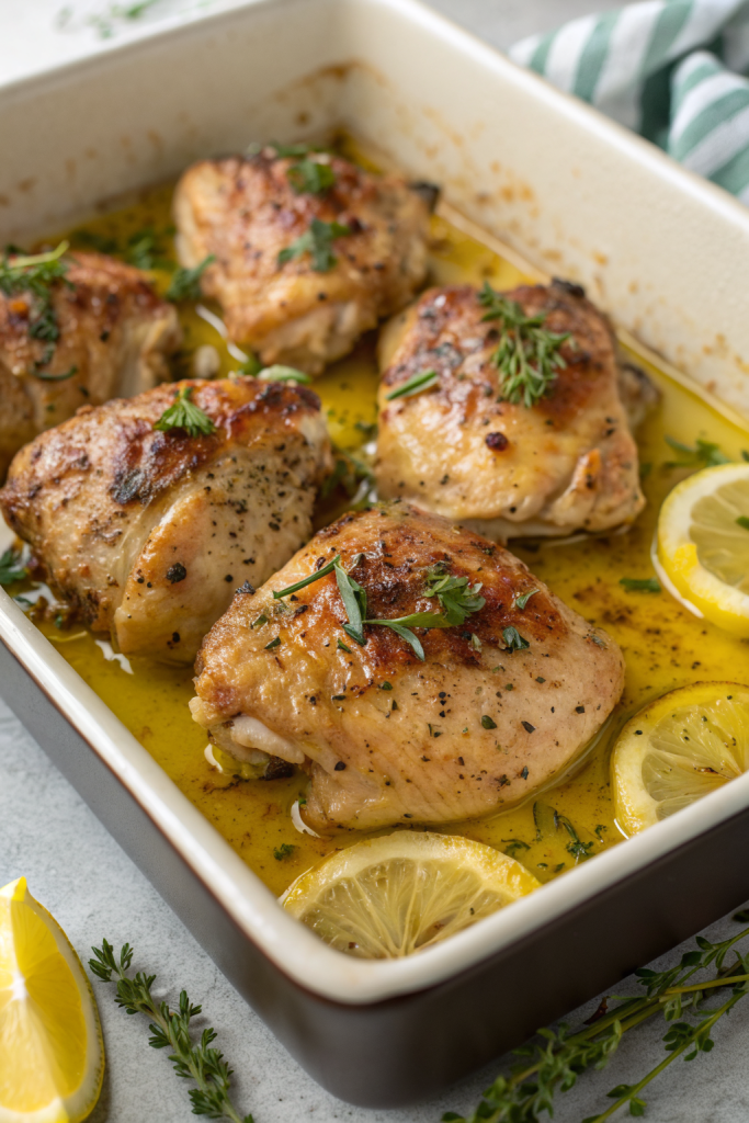 Greek Lemon Chicken Thighs Recipe