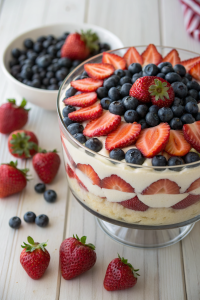 How to Make No-Bake Red White Blue Trifle