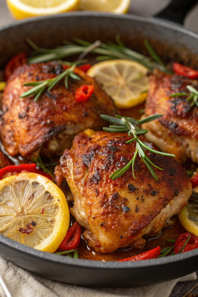 Lemon Paprika Roast Chicken Thighs Recipe
