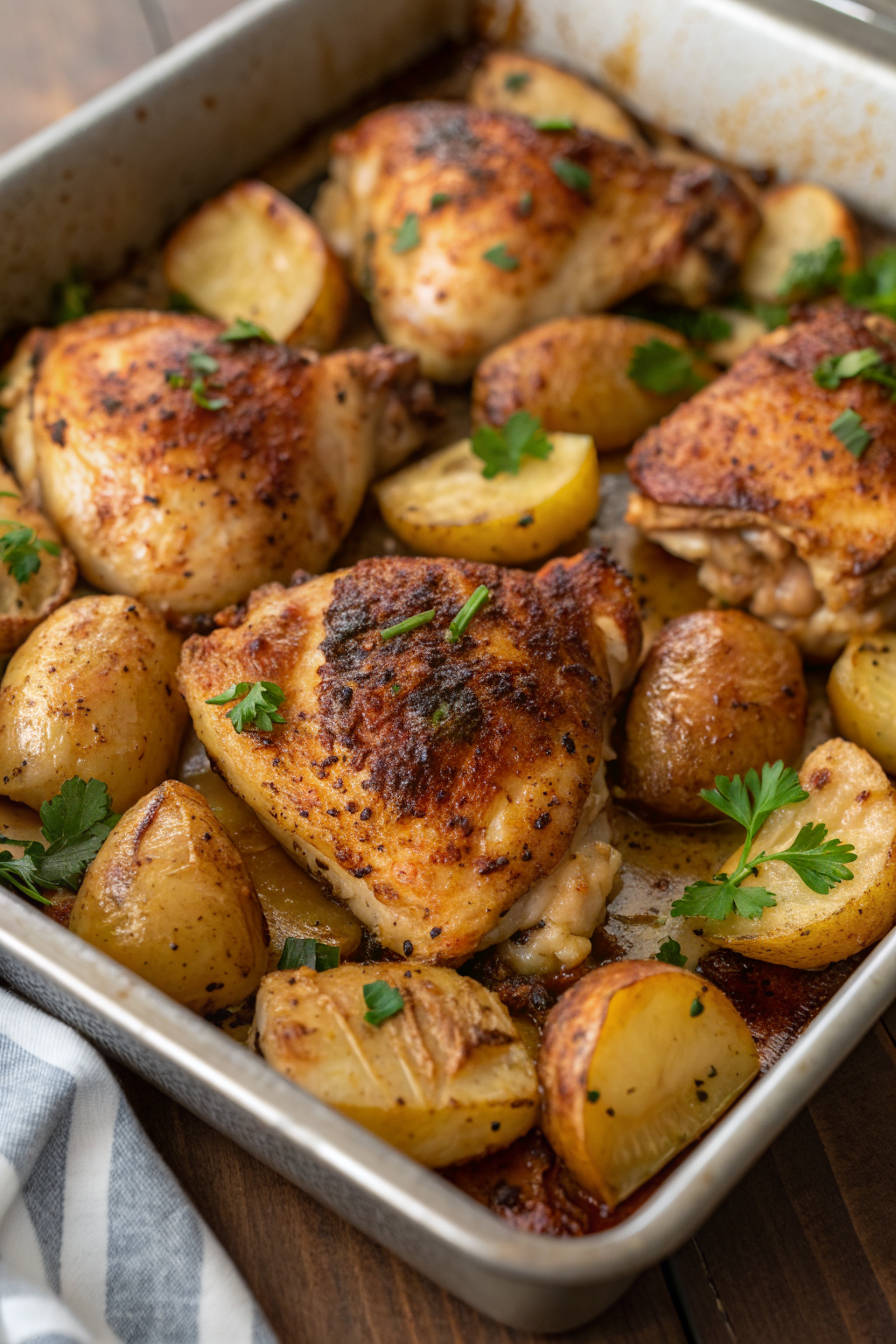One Pan Chicken and Potatoes Recipe