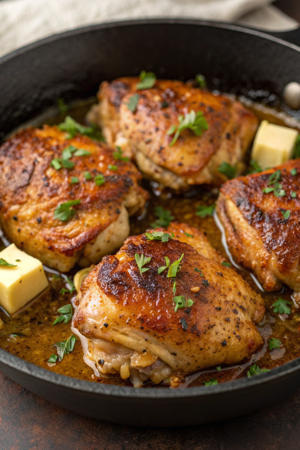 Pan Seared Chicken Thighs Recipe