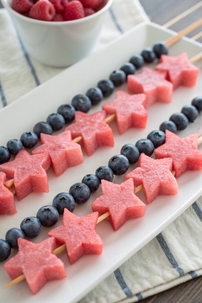 Patriotic Fruit Kabob Skewers Recipe