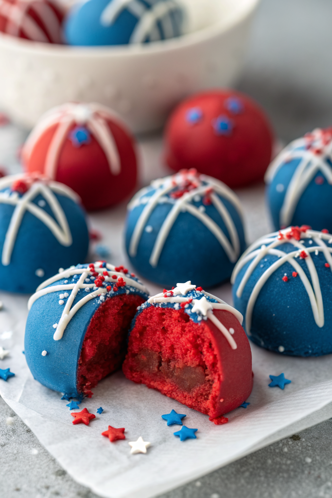 Patriotic Oreo Balls Recipe