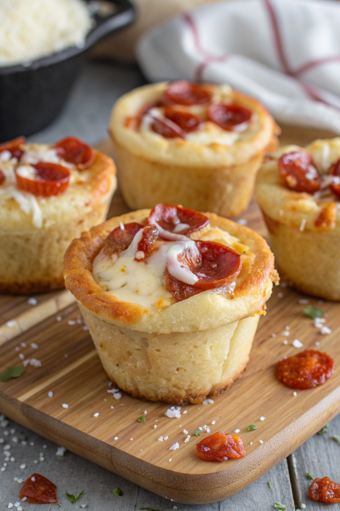 Pepperoni Pizza Muffins Recipe
