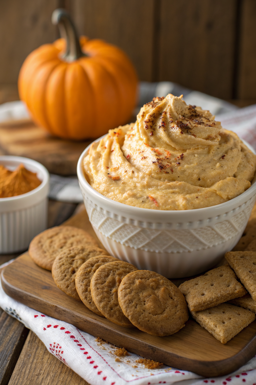 Pumpkin Fluff Dip with Cream Cheese