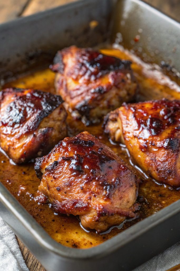 Sweet Spicy Glazed Chicken Thighs Recipe