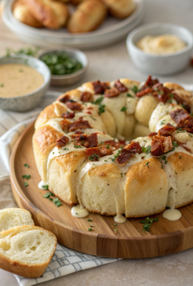 Chicken Alfredo Monkey Bread Recipe