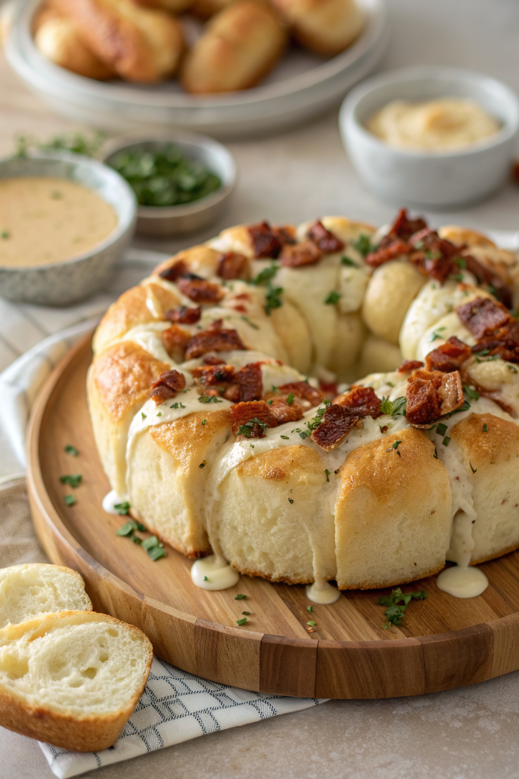 Chicken Alfredo Monkey Bread Recipe
