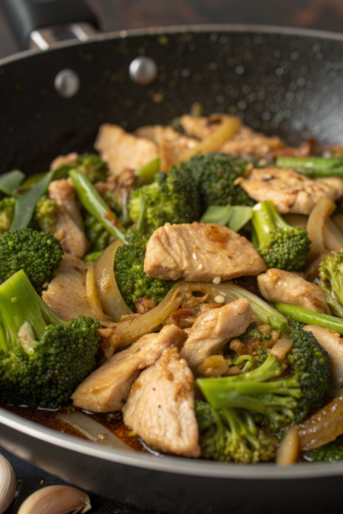Chicken and Broccoli Chinese Takeout Style