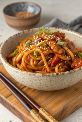 Chilli Garlic Udon Recipe