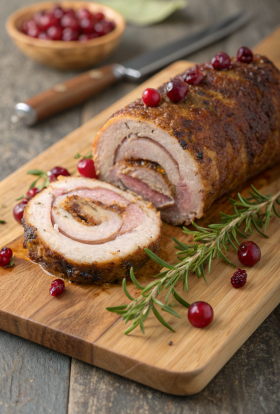 Cranberry Stuffed Turkey Breast Recipe
