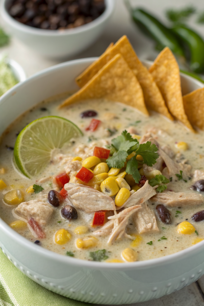 Creamy Crock Pot White Chicken Chili Recipe