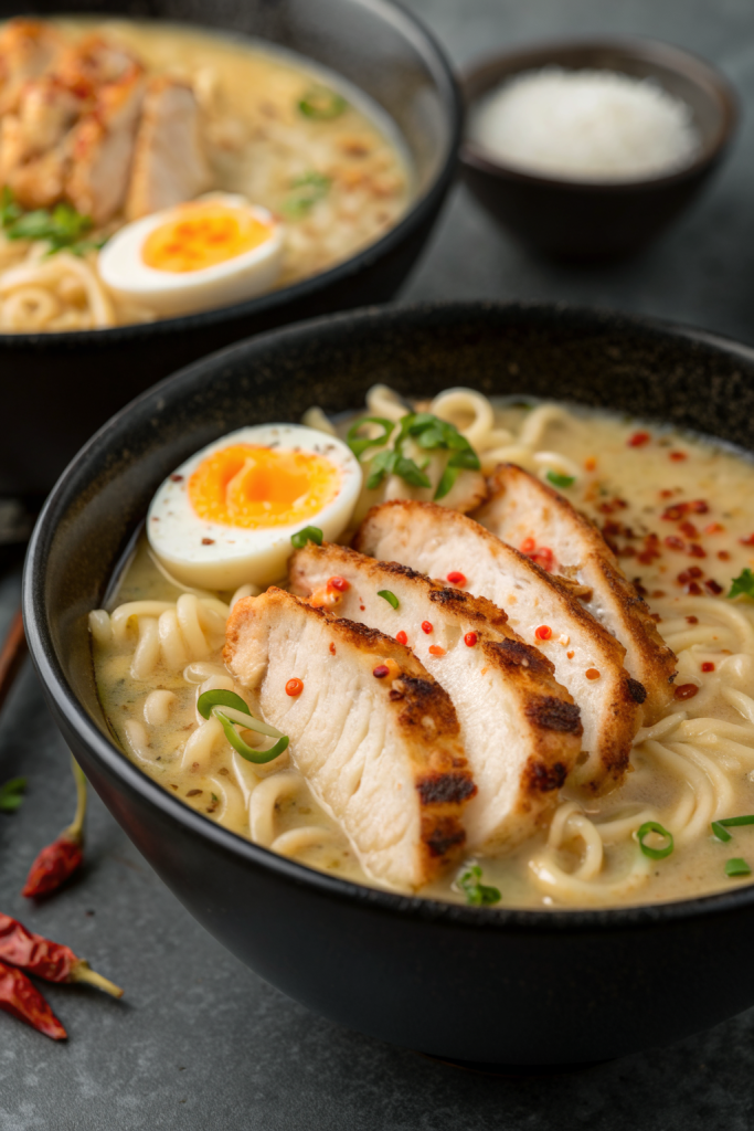 Creamy Garlic Chicken Ramen Recipe