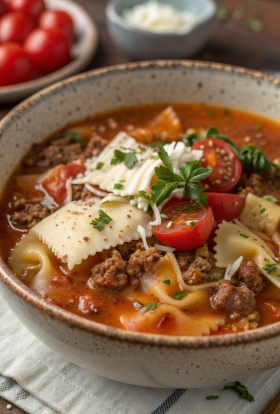 Creamy Lasagna Soup Recipe