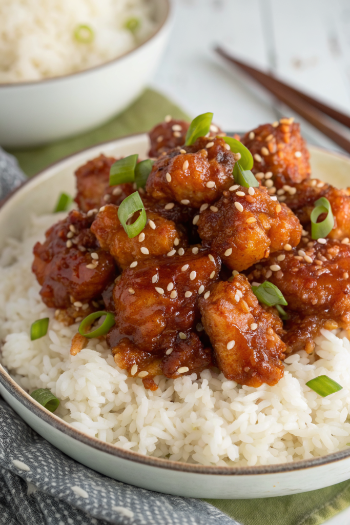 Crispy Chinese Honey Garlic Chicken Recipe