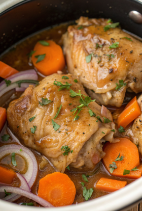 Crockpot Chicken Thigh Pot Roast Recipe