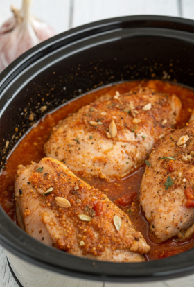 Crockpot Lemon Chicken & Potatoes