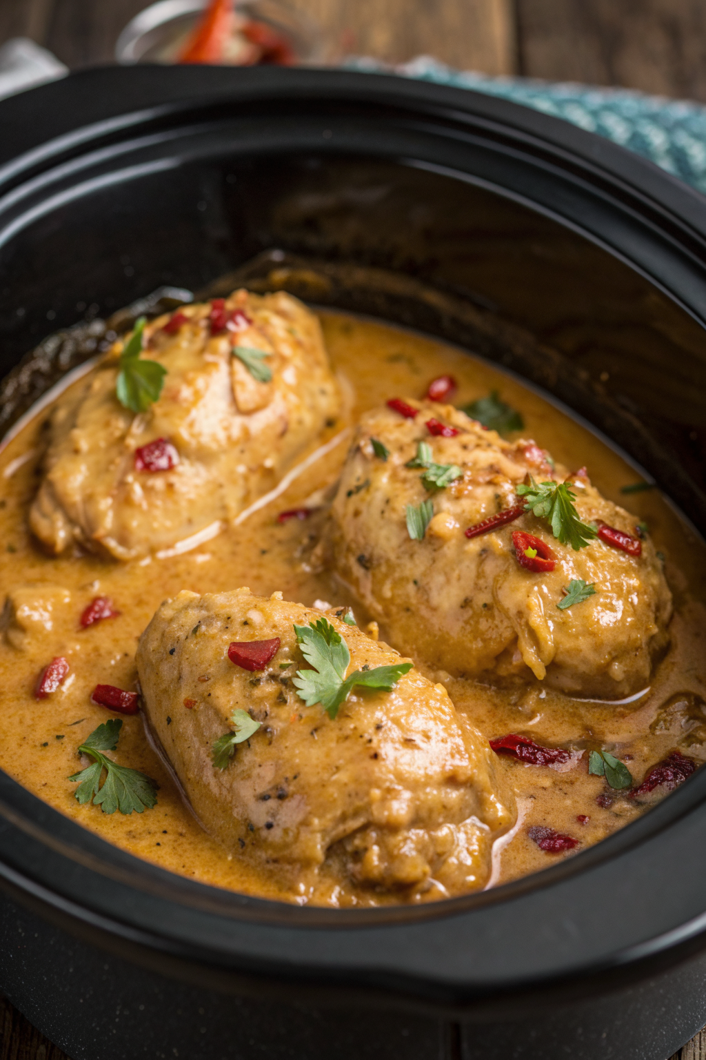 Crockpot Thai Peanut Chicken Recipe