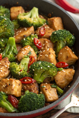 Garlic Butter Chicken & Broccoli Recipe