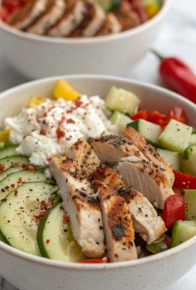 Greek Chicken Bowls Recipe