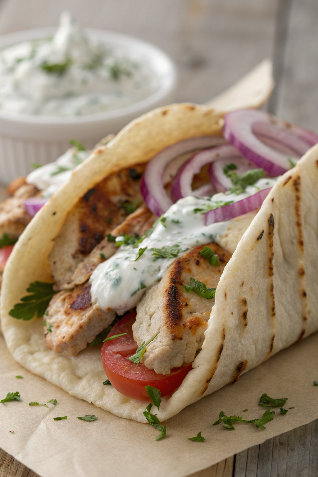 Greek Chicken Gyros Recipe