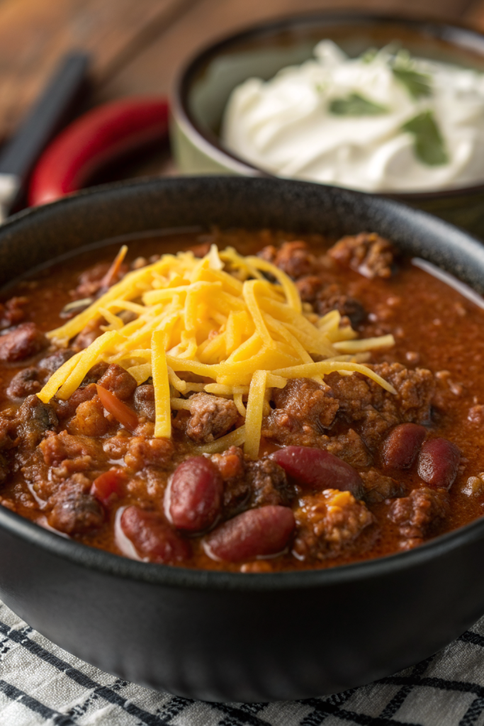 Ground Beef Stovetop Chili Recipe