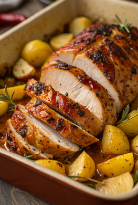 Roasted Chicken and Potatoes Recipe