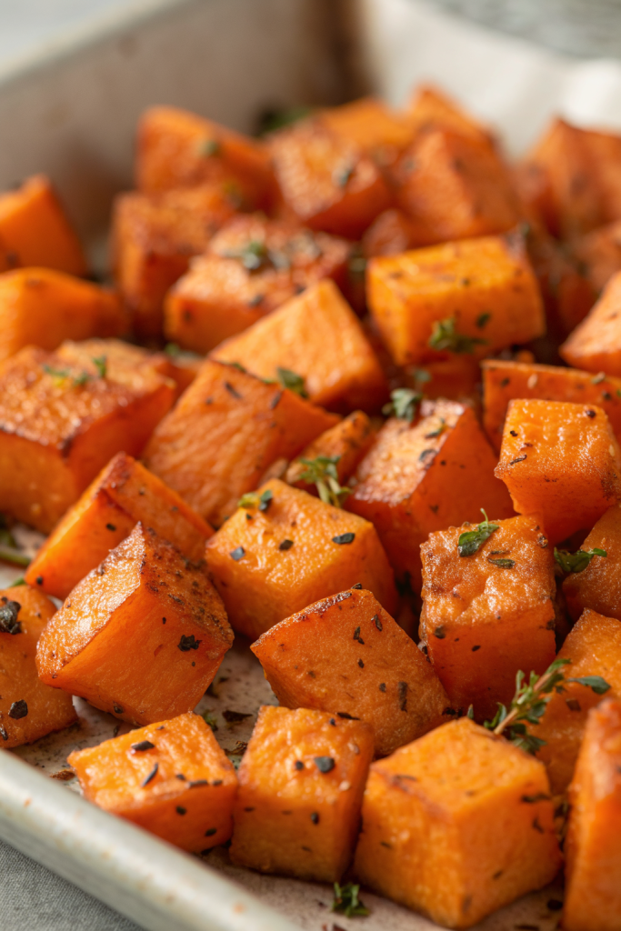 Roasted Sweet Potatoes with Cinnamon & Honey Recipe