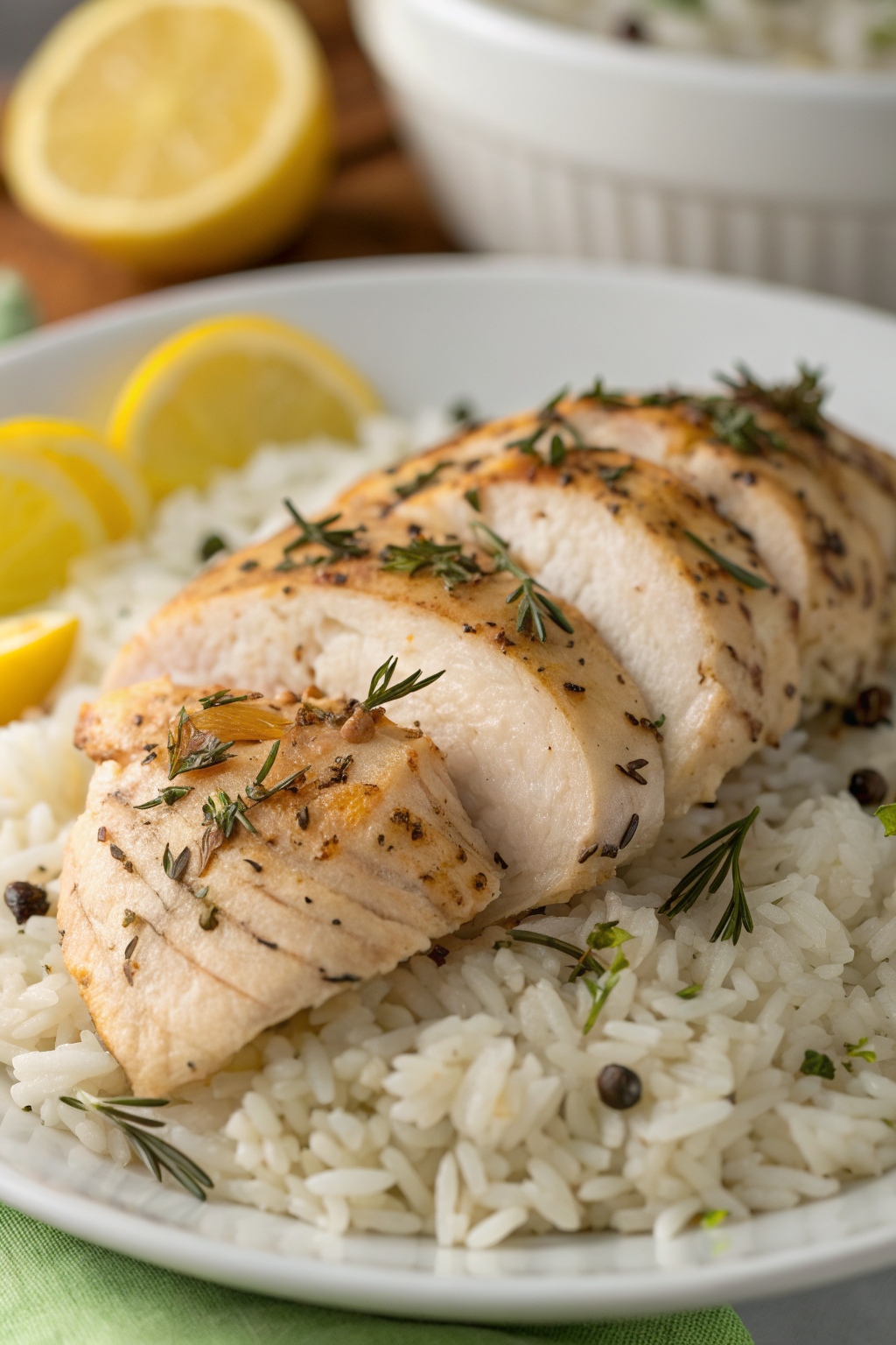 Slow Cooker Lemon Herb Chicken and Rice Recipe