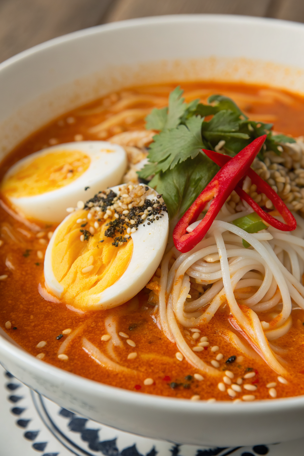 Spicy Peanut Udon Noodle Soup Recipe