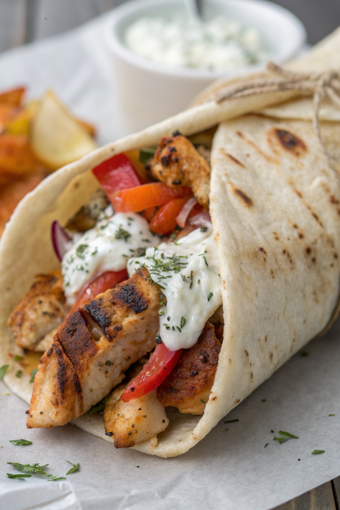 Authentic Greek Chicken Gyros Recipe