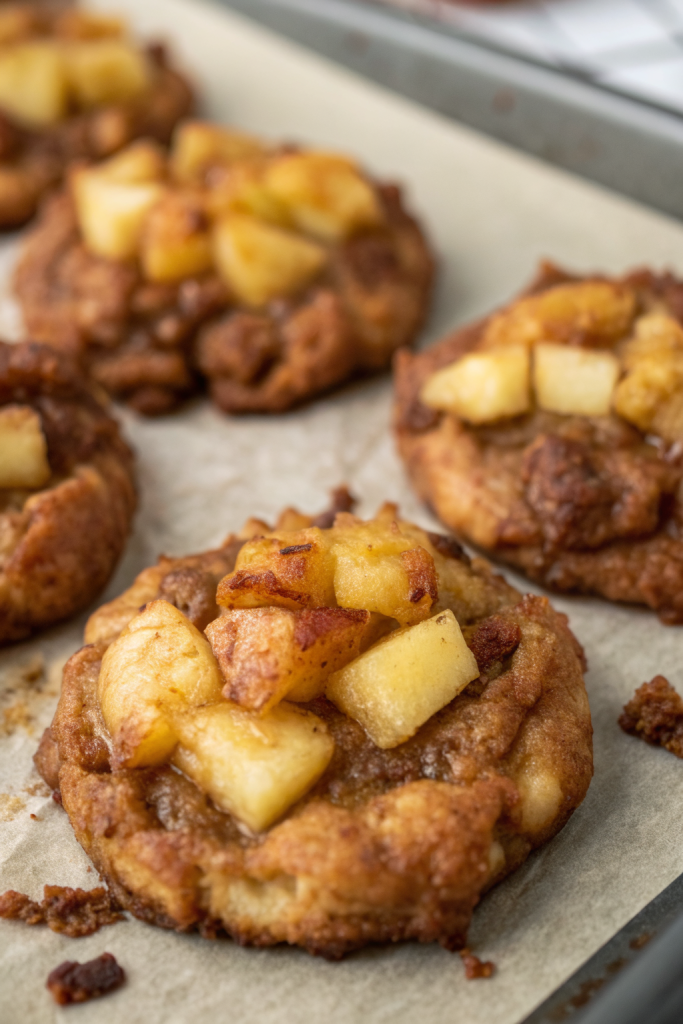 Baked Apple Fritters with Glaze