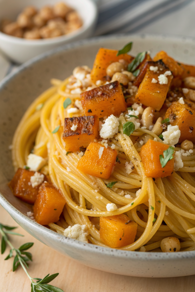Baked Feta Butternut Squash Pasta Recipe