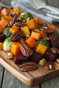 Brussels sprouts Cranberries Pecans Beets