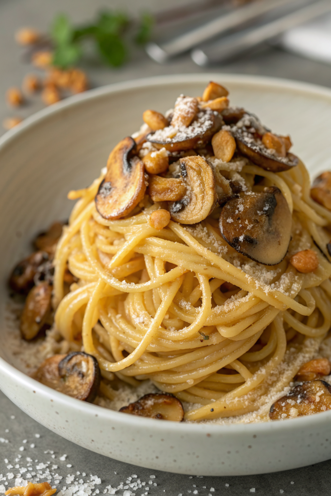 Caramelized Leek and Mushroom Gruyere Pasta Recipe