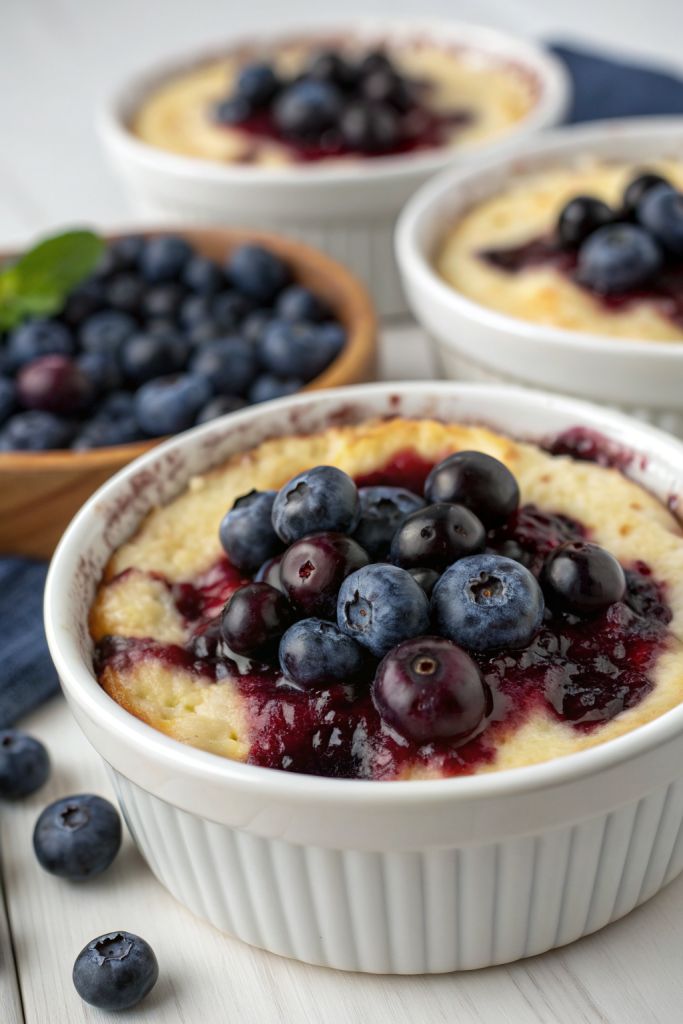 Creamy Baked Blueberry Cottage Cheese Bowls Recipe