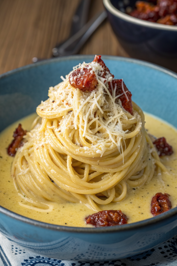 Creamy Roasted Garlic Butternut Squash Pasta Recipe
