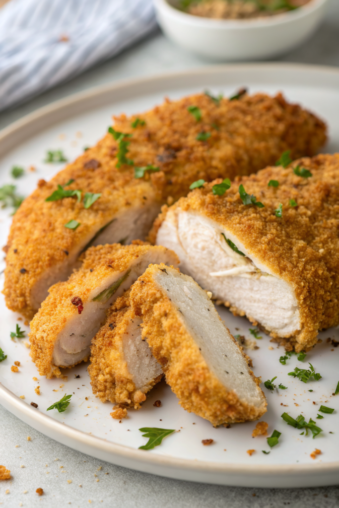Crispy Oven Baked Chicken Cutlets Recipe