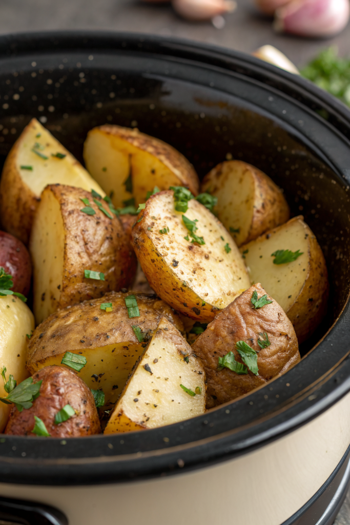 Crockpot Parmesan Roasted Potatoes Recipe