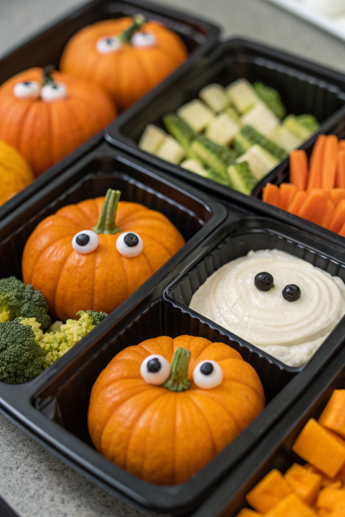 Halloween Fruit and Veggie Tray Idea
