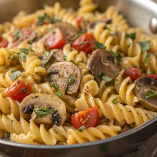 One Pot Mushroom Stroganoff Recipe