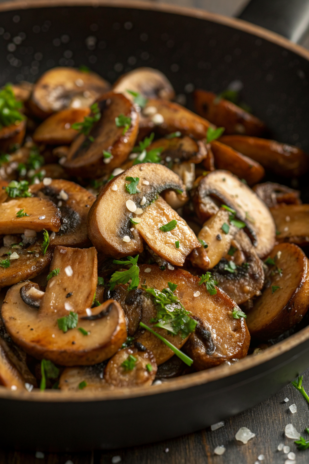 Roasted Mushrooms Browned Butter Garlic Thyme Sauce