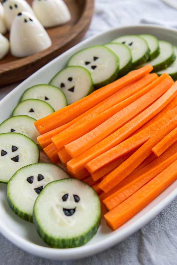 Spooky Veggie Plate Idea