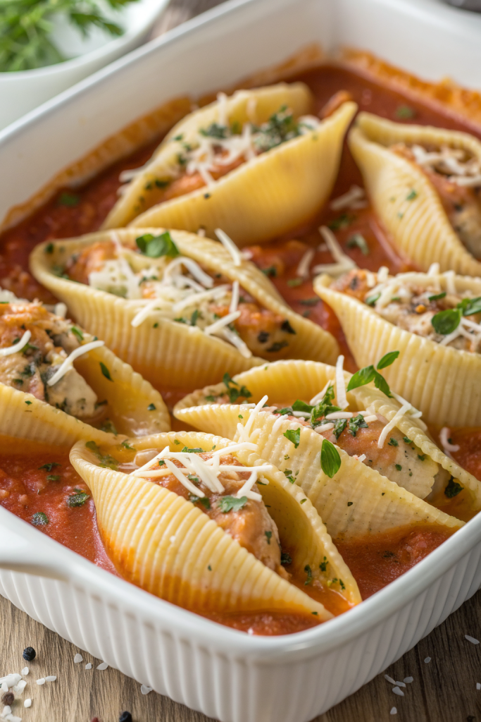 Stuffed Shells With Pumpkin Cream Sauce